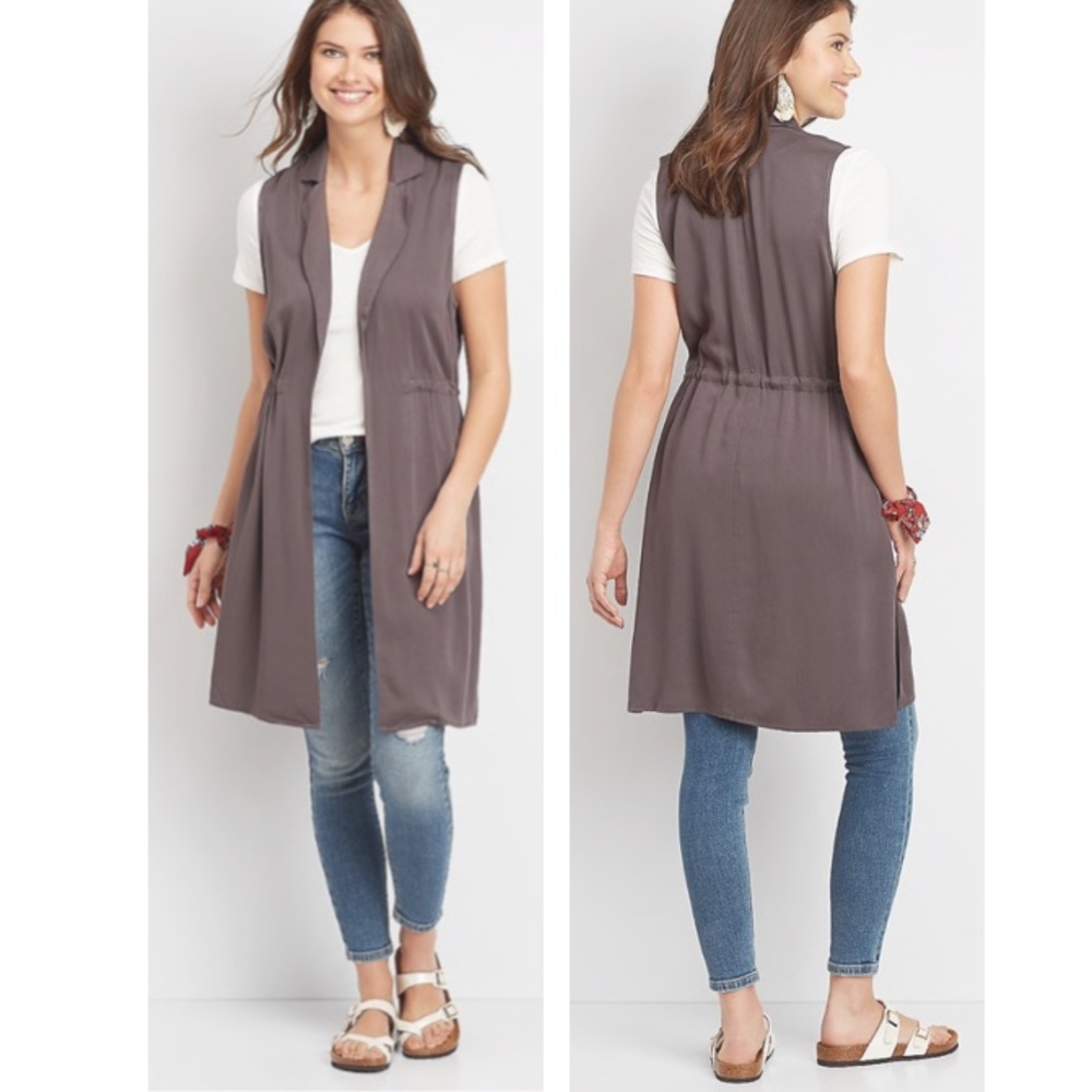 NEW Maurice’s long Trench Vest